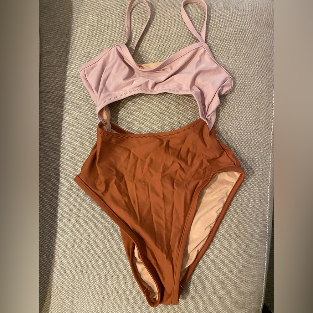 MADEWELL SECOND WAVE COLORBLOCK SWIMSUIT NA698 - Picture 4 of 4